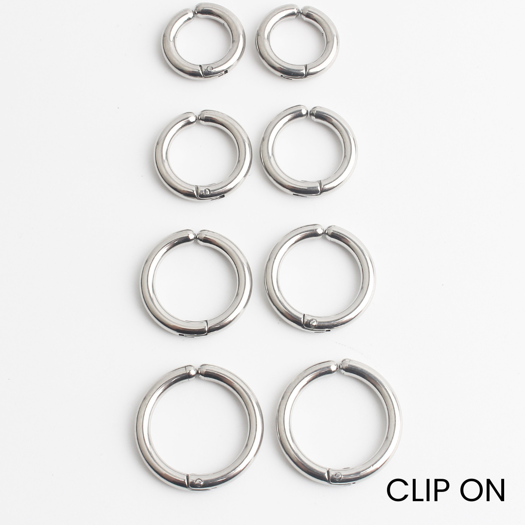 Riri - Oorbellen - Clip On - Stainless Steel