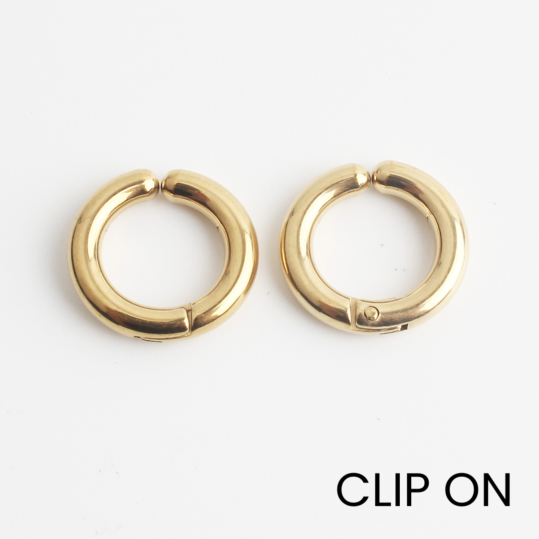 Riri - Oorbellen - Clip On - Stainless Steel