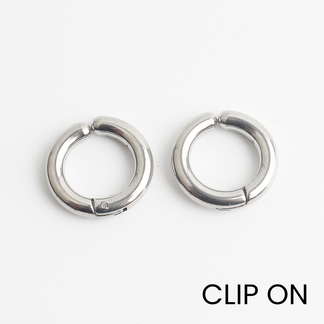 Riri - Oorbellen - Clip On - Stainless Steel