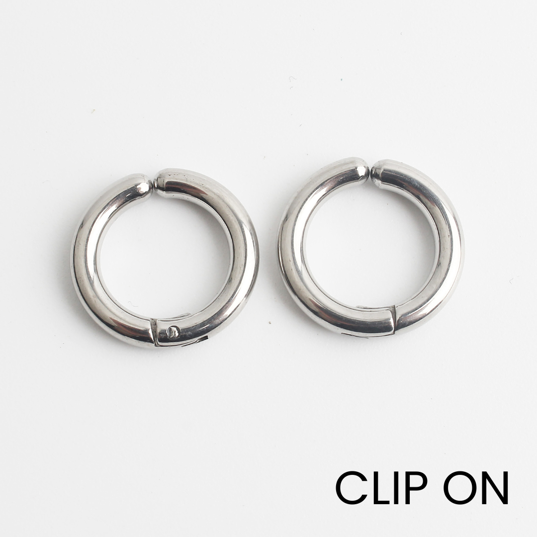 Riri - Oorbellen - Clip On - Stainless Steel