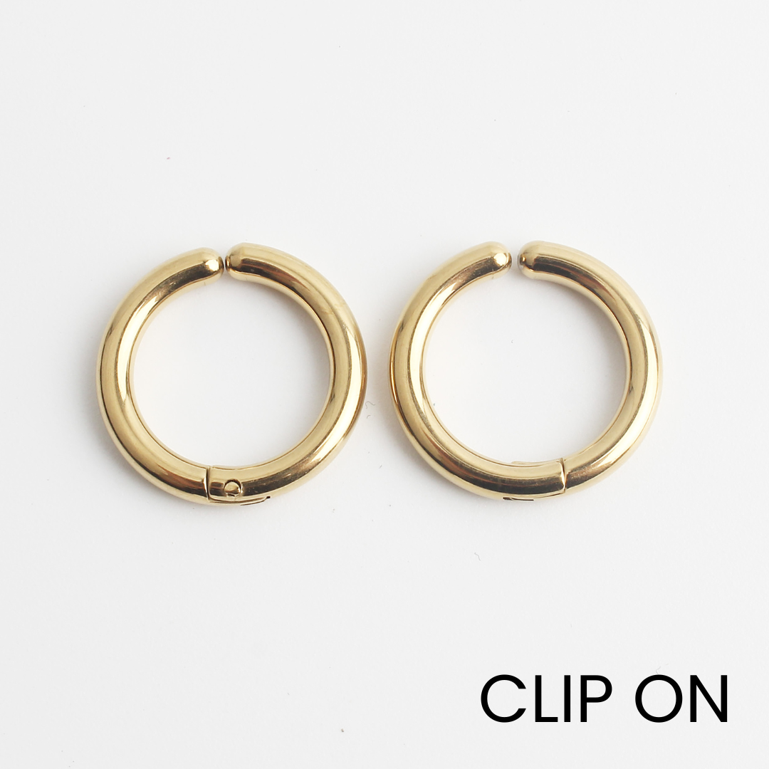 Riri - Oorbellen - Clip On - Stainless Steel