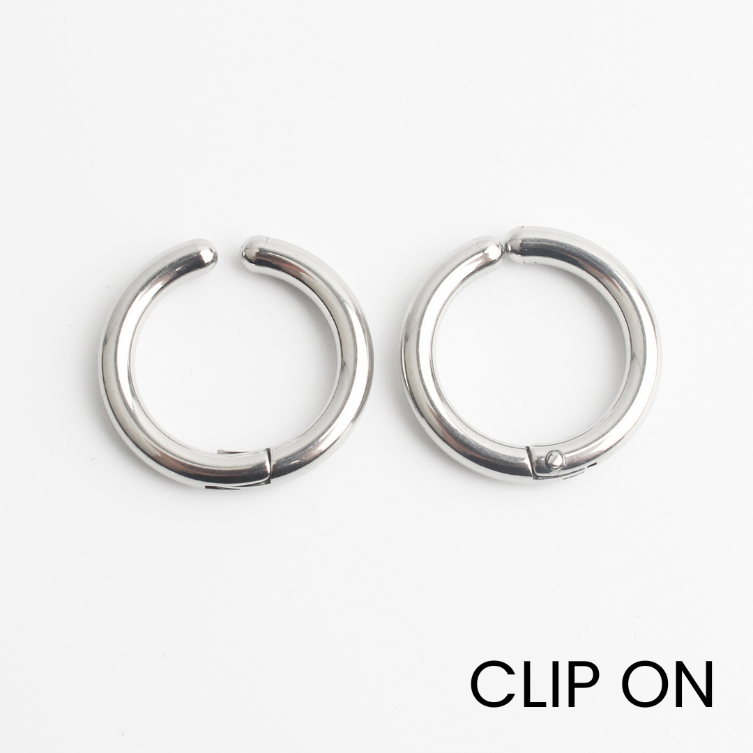 Riri - Oorbellen - Clip On - Stainless Steel