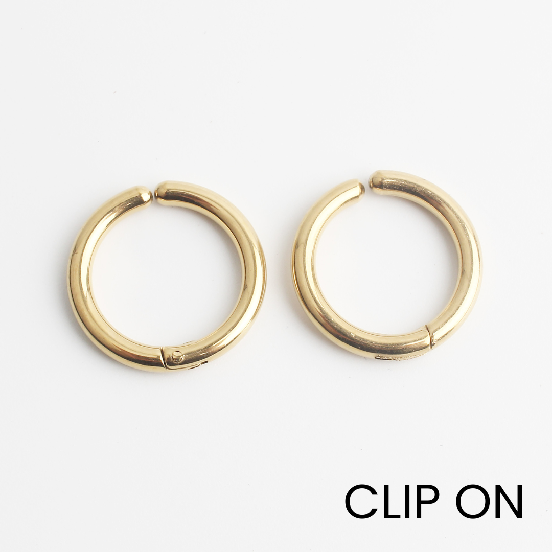Riri - Oorbellen - Clip On - Stainless Steel