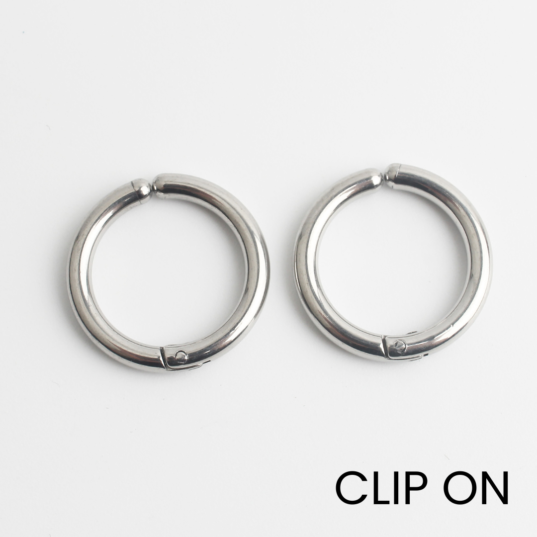 Riri - Oorbellen - Clip On - Stainless Steel