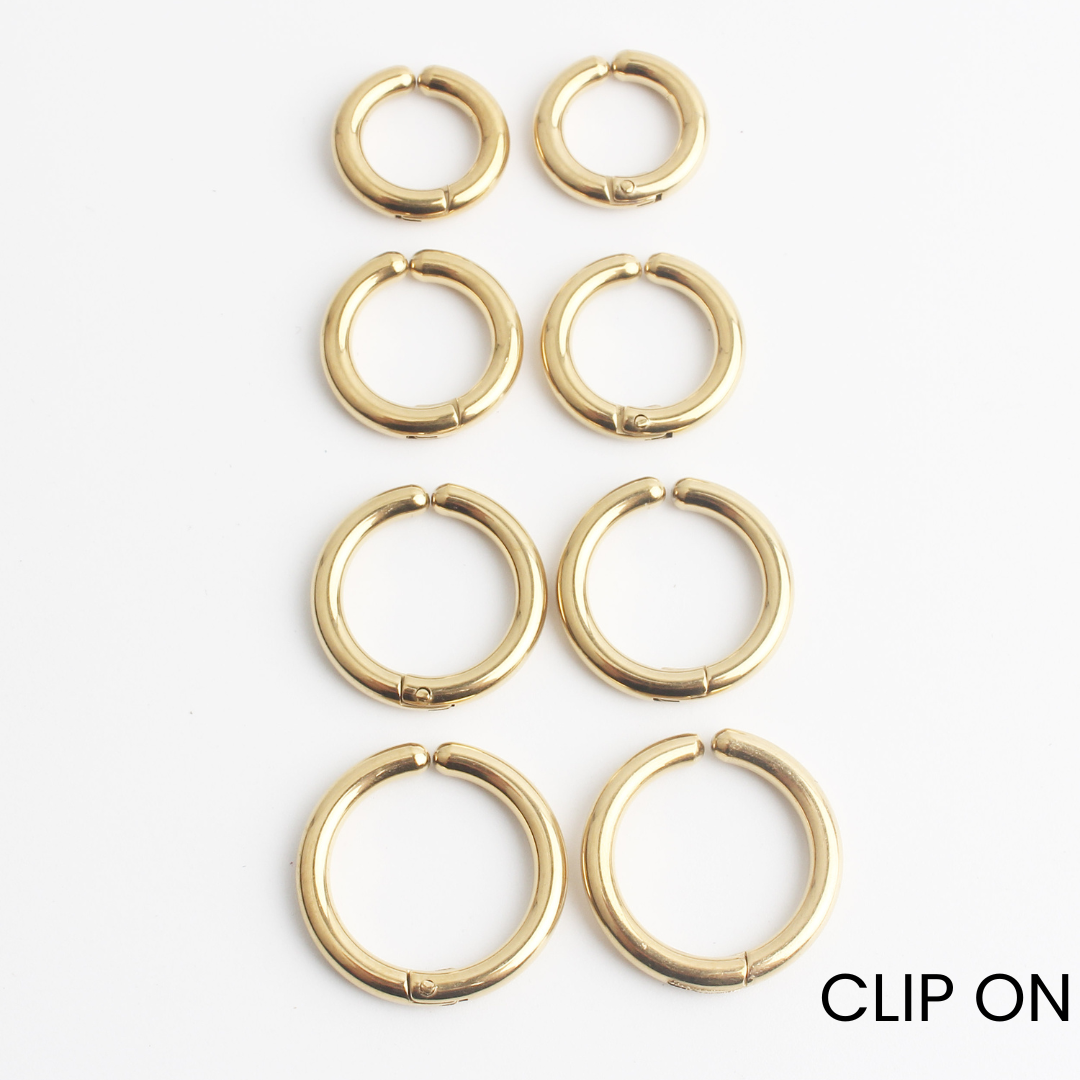 Riri - Oorbellen - Clip On - Stainless Steel