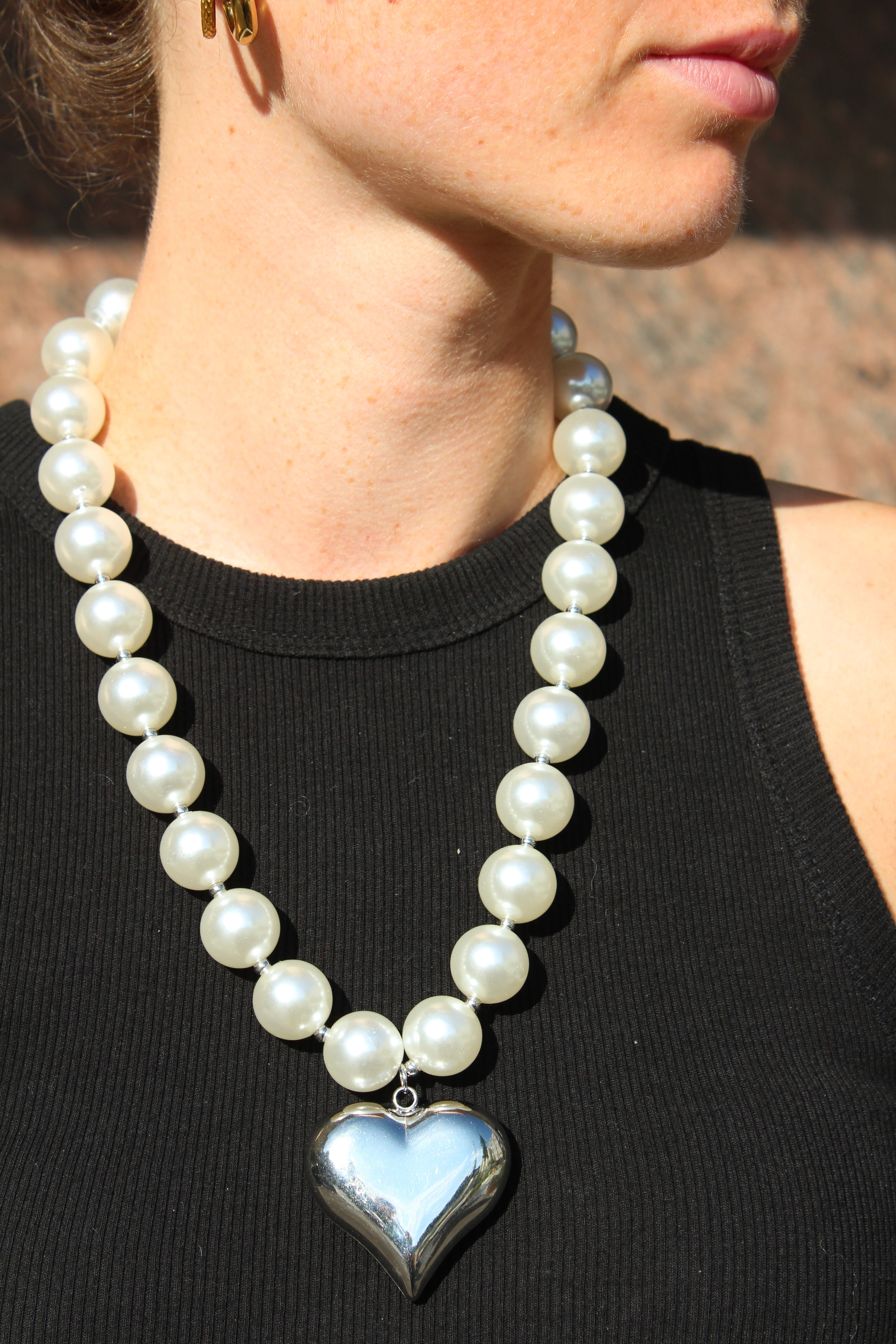 Sweetheart Pearl - Collana - Acciaio inossidabile