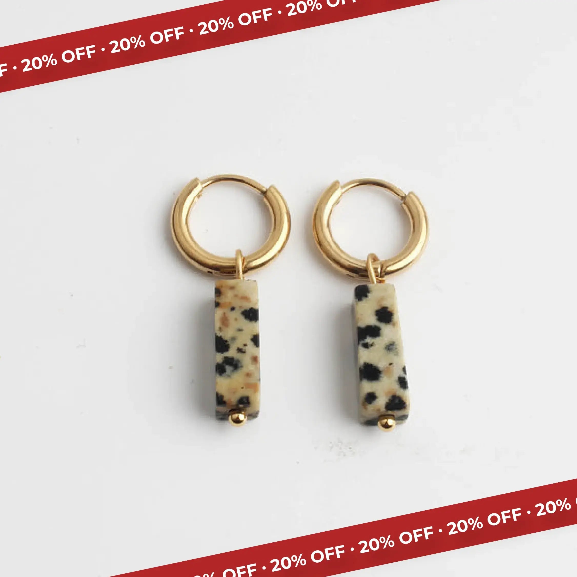 Natuursteen oorbellen