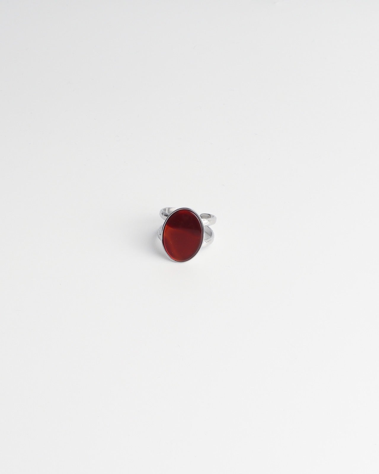 Layla - Anello - Acciaio inossidabile - Regolabile - Pietra naturale