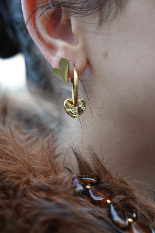 Cuori splendenti - Orecchini - Acciaio inossidabile