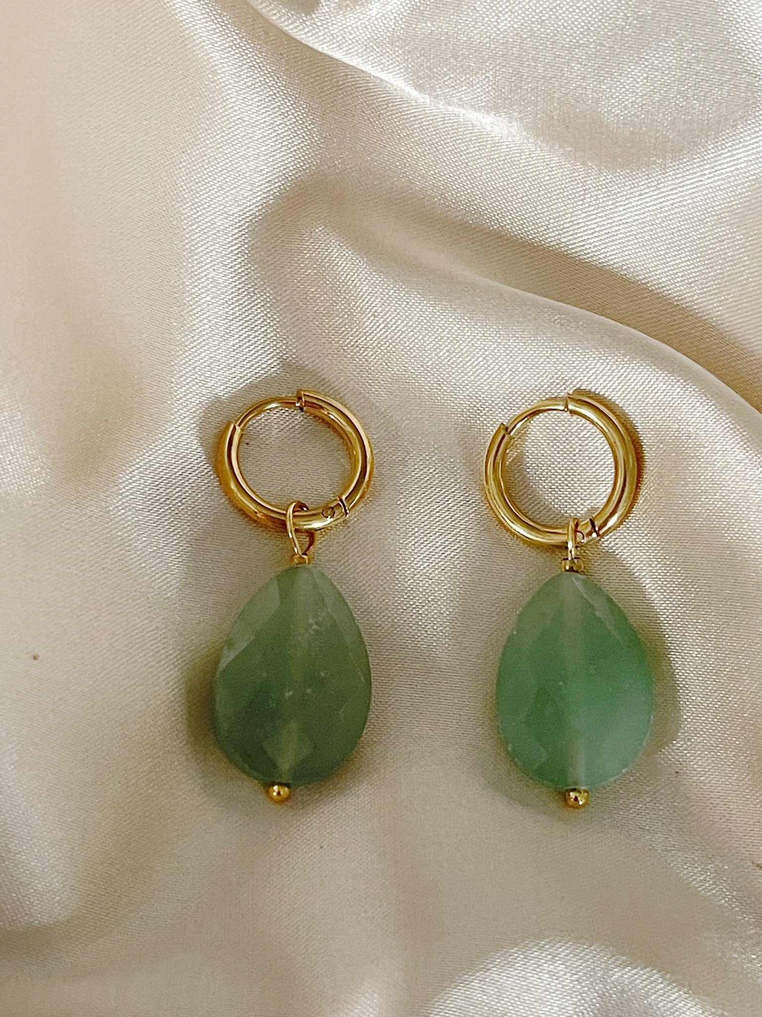 Lieze - Earrings - Natural Stone - Stainless Steel