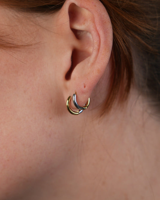 oorbellen die je kan dragen als zilver of goudkleurig