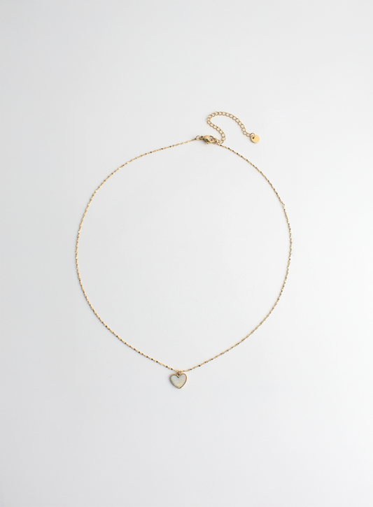 Small Shell Heart  - Collana - Acciaio inossidabile