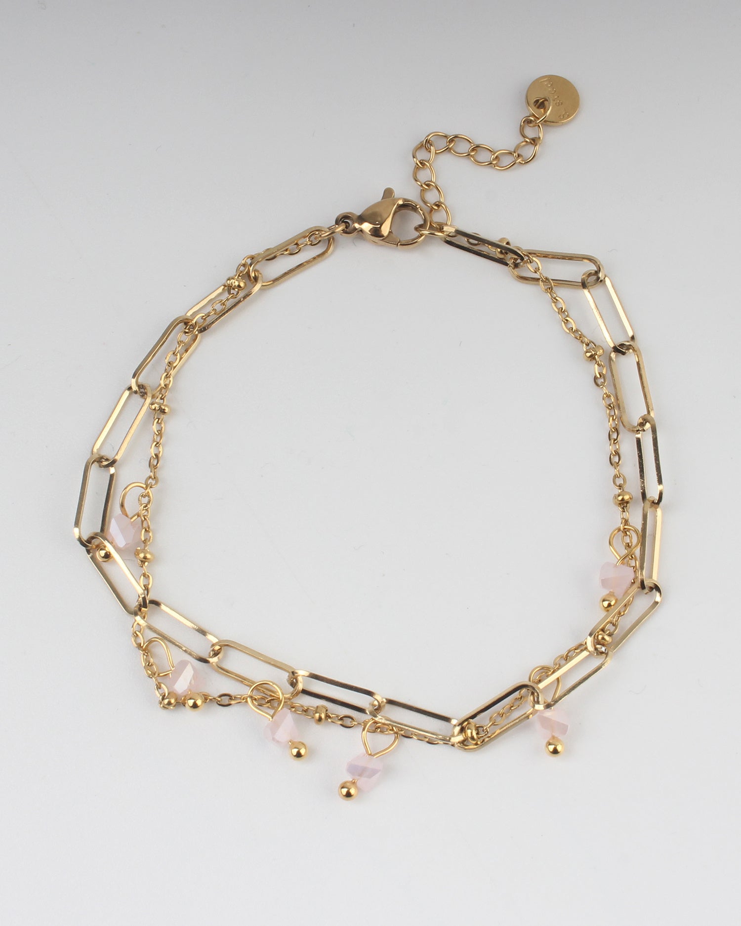 Colored Chain - Bracelet - 2 Layer - Stainless Steel