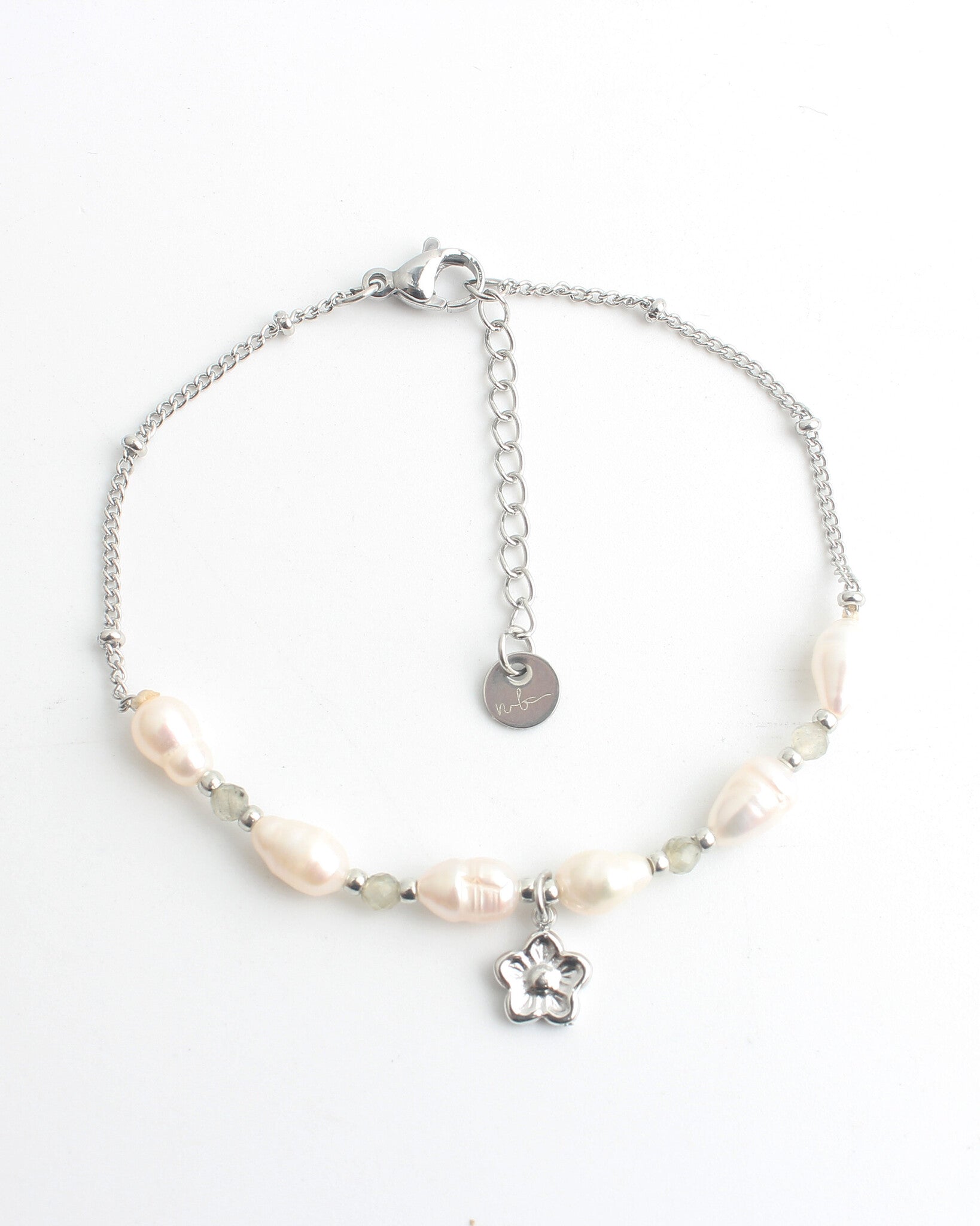 Florelle - Bracelet Pearl - Stainless Steel