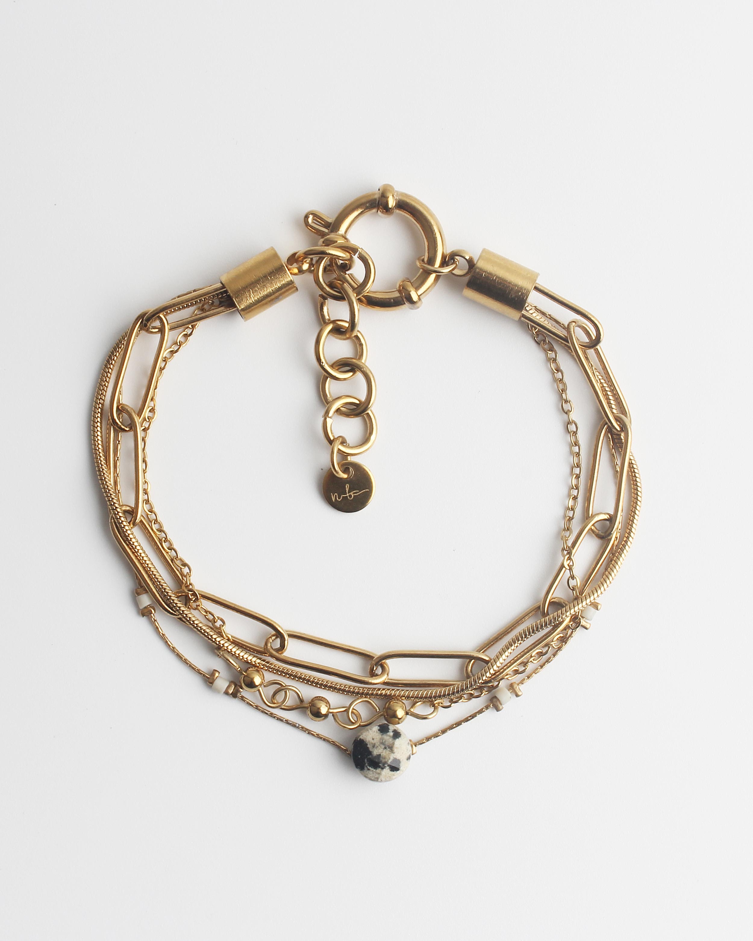 Eloise - Bracciale - 4 strati - Acciaio inossidabile