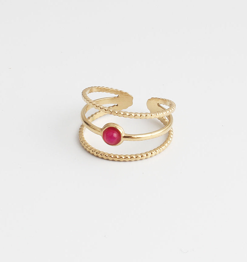 Aarya - Ring - Stainless Steel - Adjustable