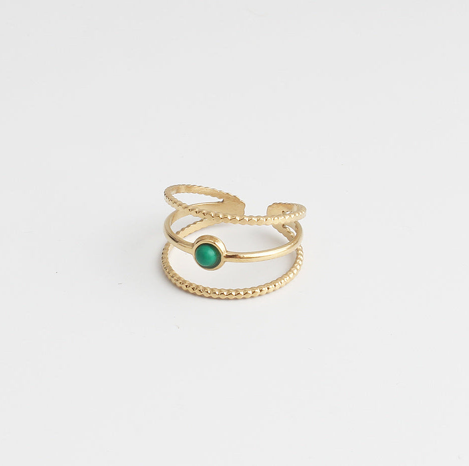 Aarya - Ring - Stainless Steel - Adjustable
