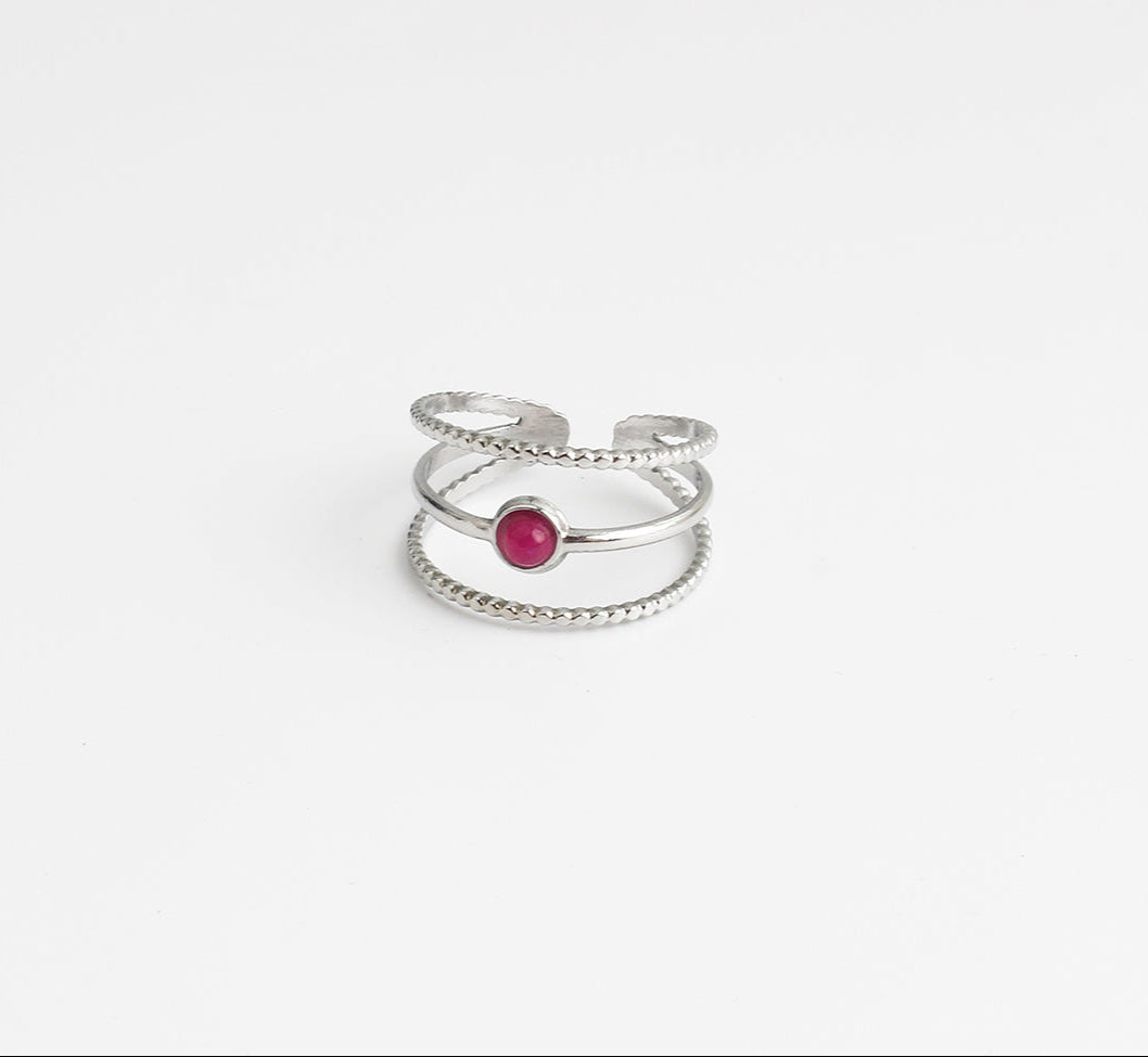Aarya - Ring - Stainless Steel - Adjustable