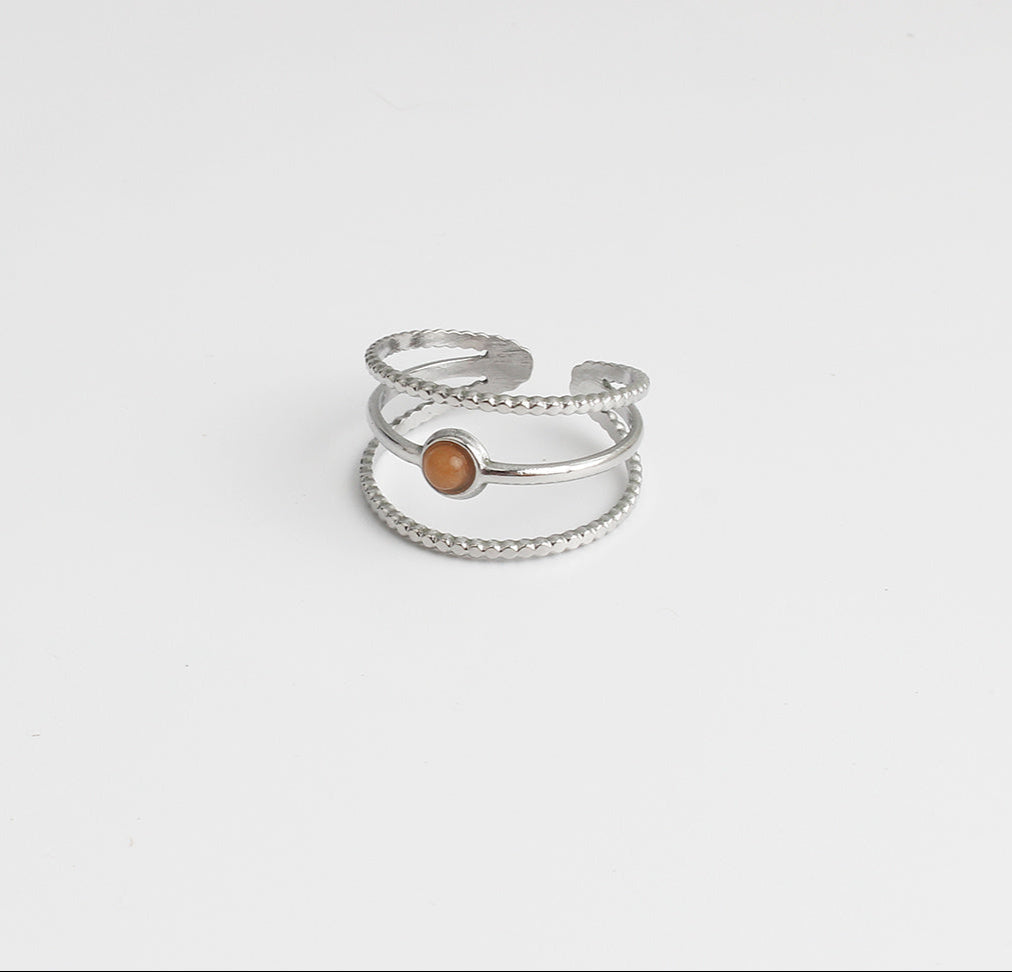 Aarya - Ring - Stainless Steel - Adjustable