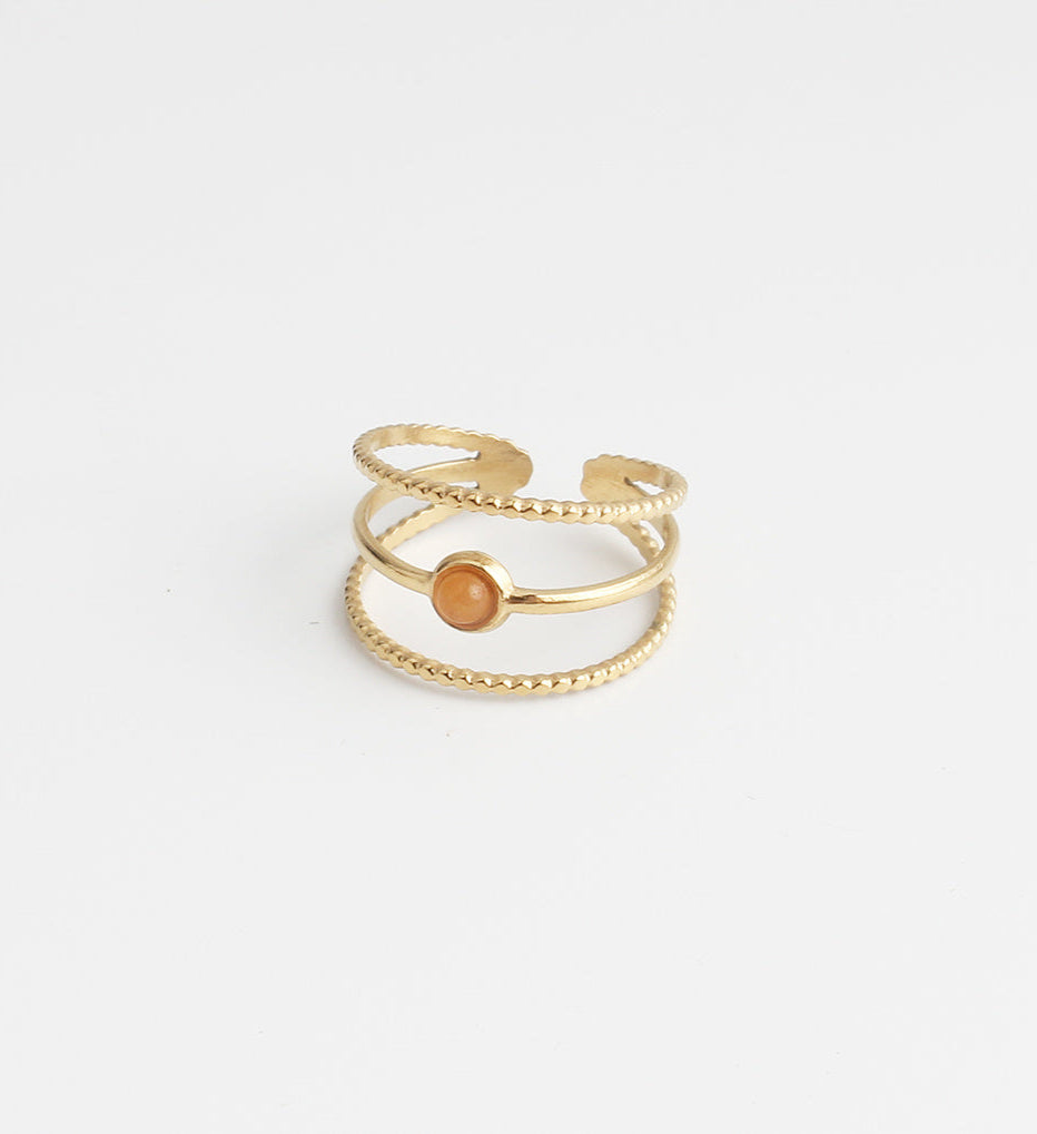 Aarya - Ring - Stainless Steel - Adjustable