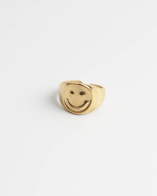 Smiles - Ring - Stainless Steel - Adjustable