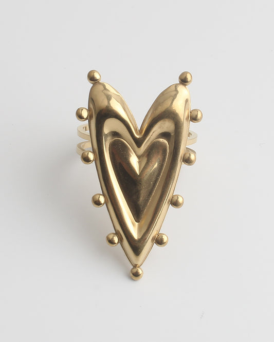 Strati d'amore - Anello - Acciaio inossidabile - Regolabile