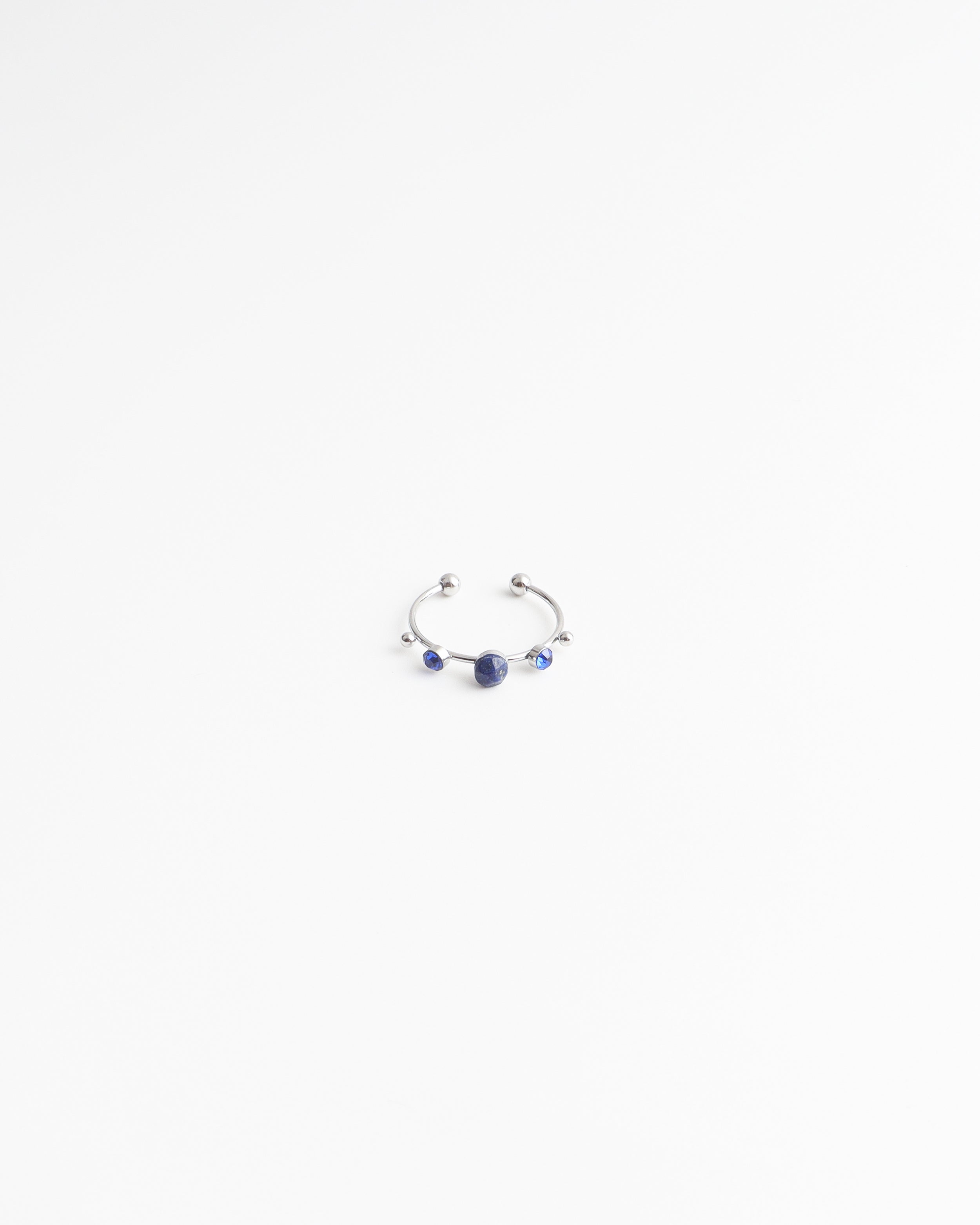 Victoria - Ring – Stainless Steel – Natural Stone – Adjustable