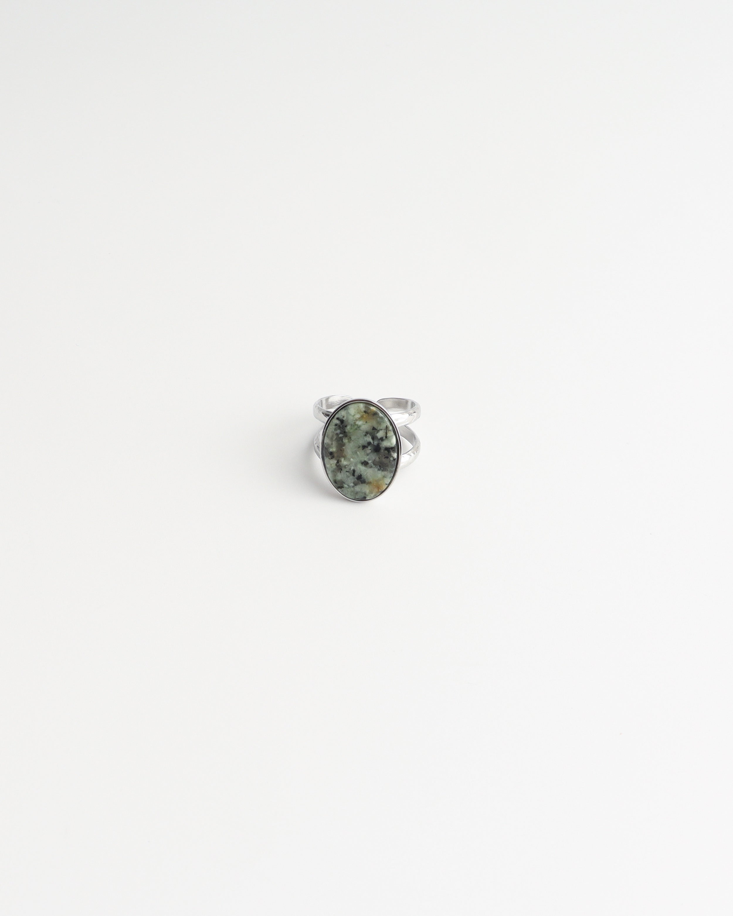 Layla - Anello - Acciaio inossidabile - Regolabile - Pietra naturale