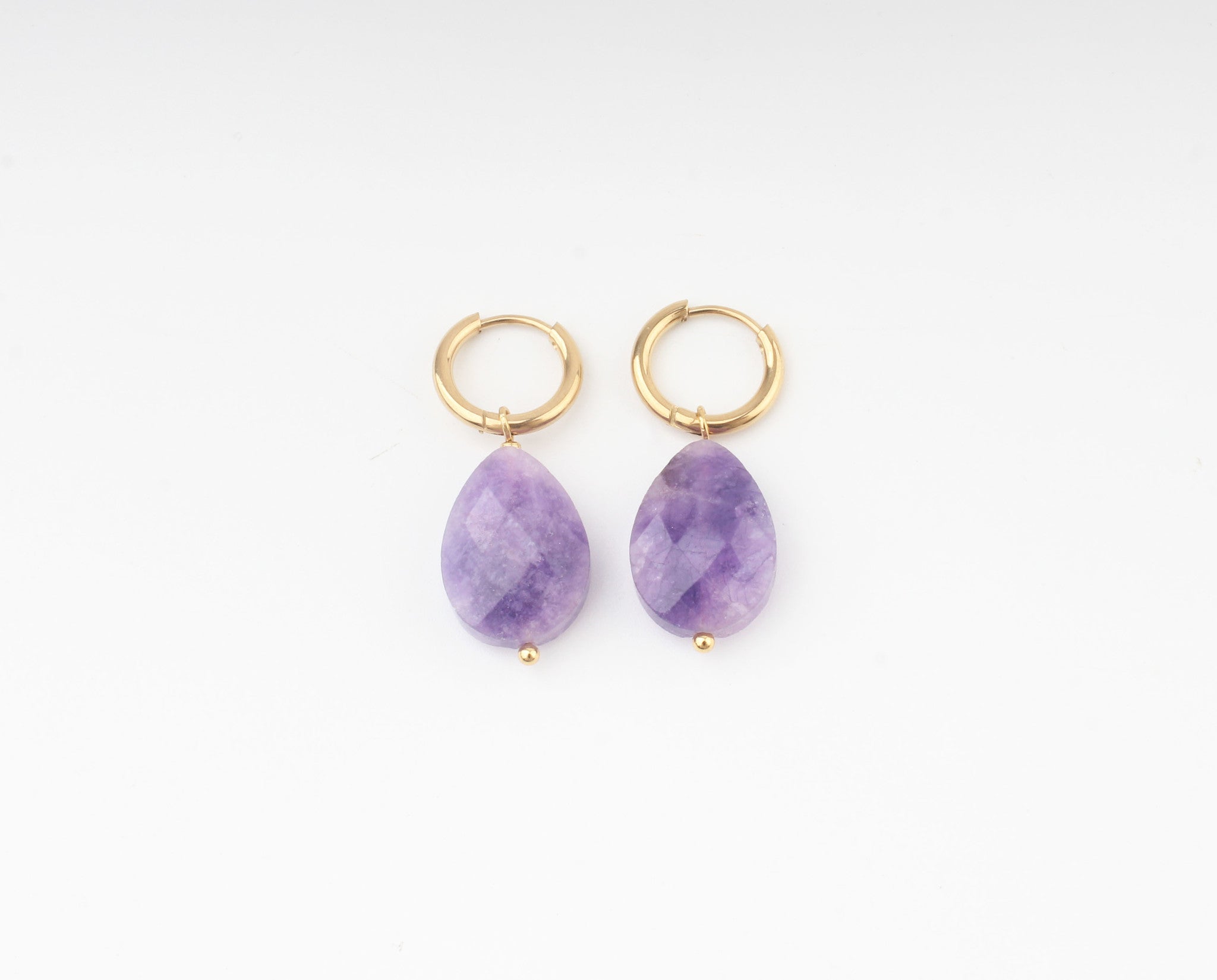 Lieze - Earrings - Natural Stone - Stainless Steel
