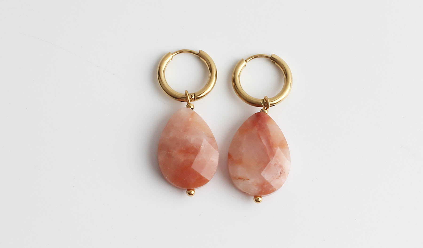 Lieze - Earrings - Natural Stone - Stainless Steel