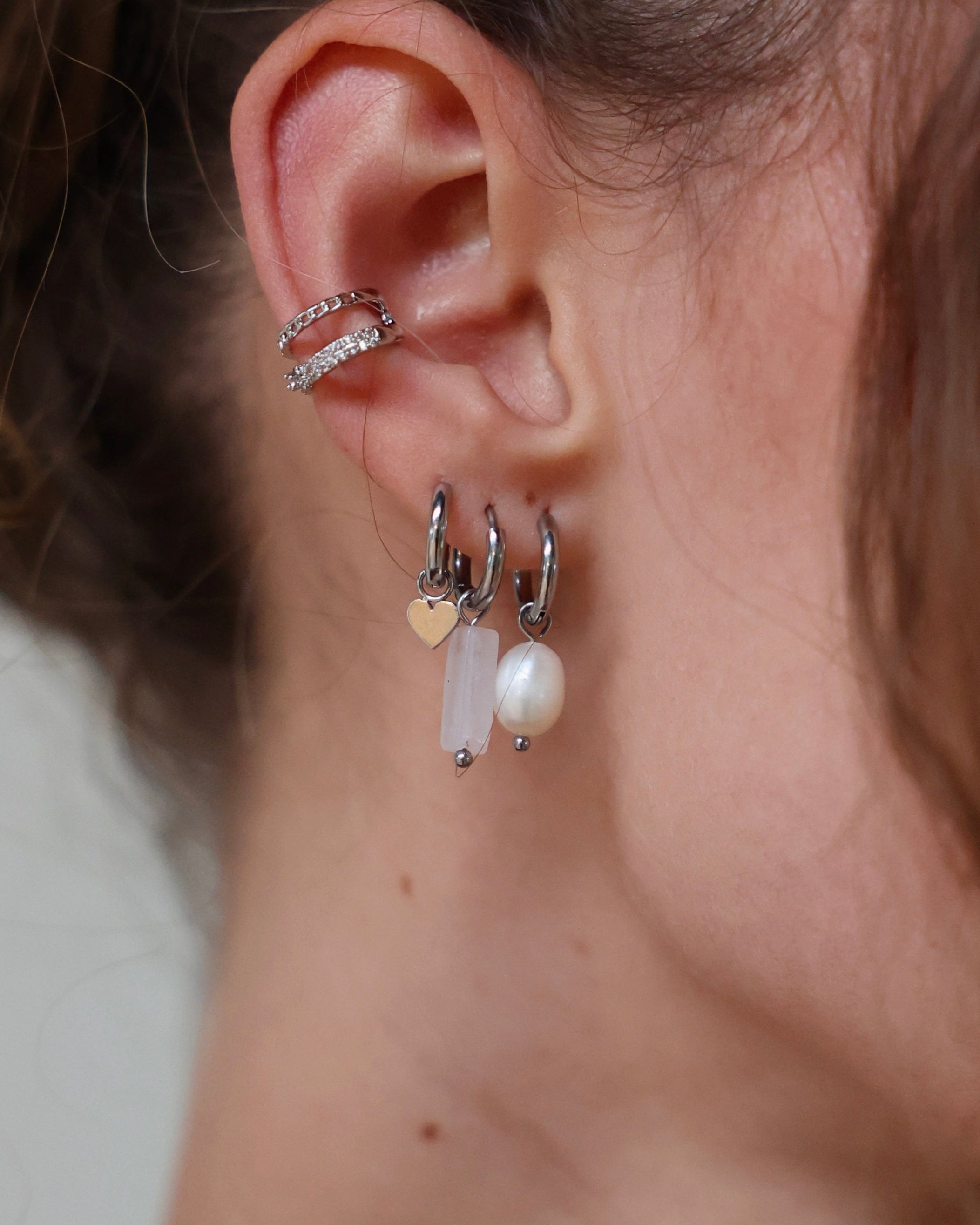 Dora - Orecchini - Pietra naturale - Acciaio inossidabile