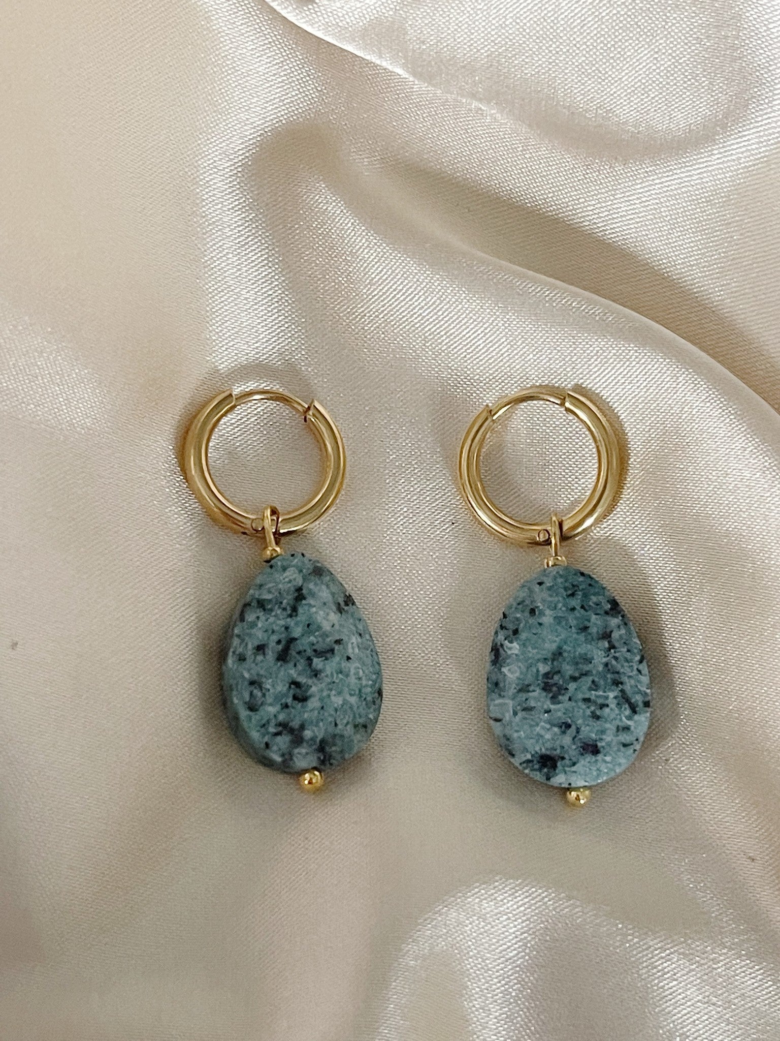 Lieze - Earrings - Natural Stone - Stainless Steel