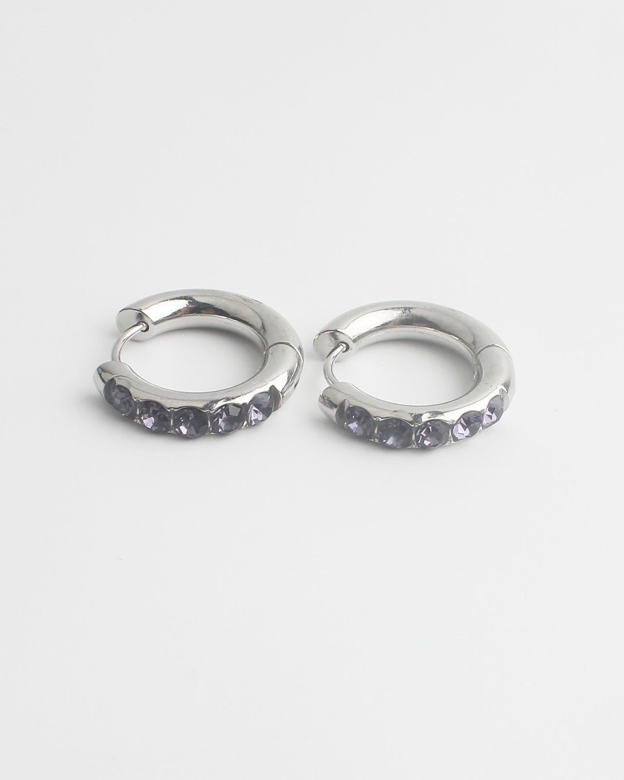 Big Strass Stone - Earrings - Stainless Steel