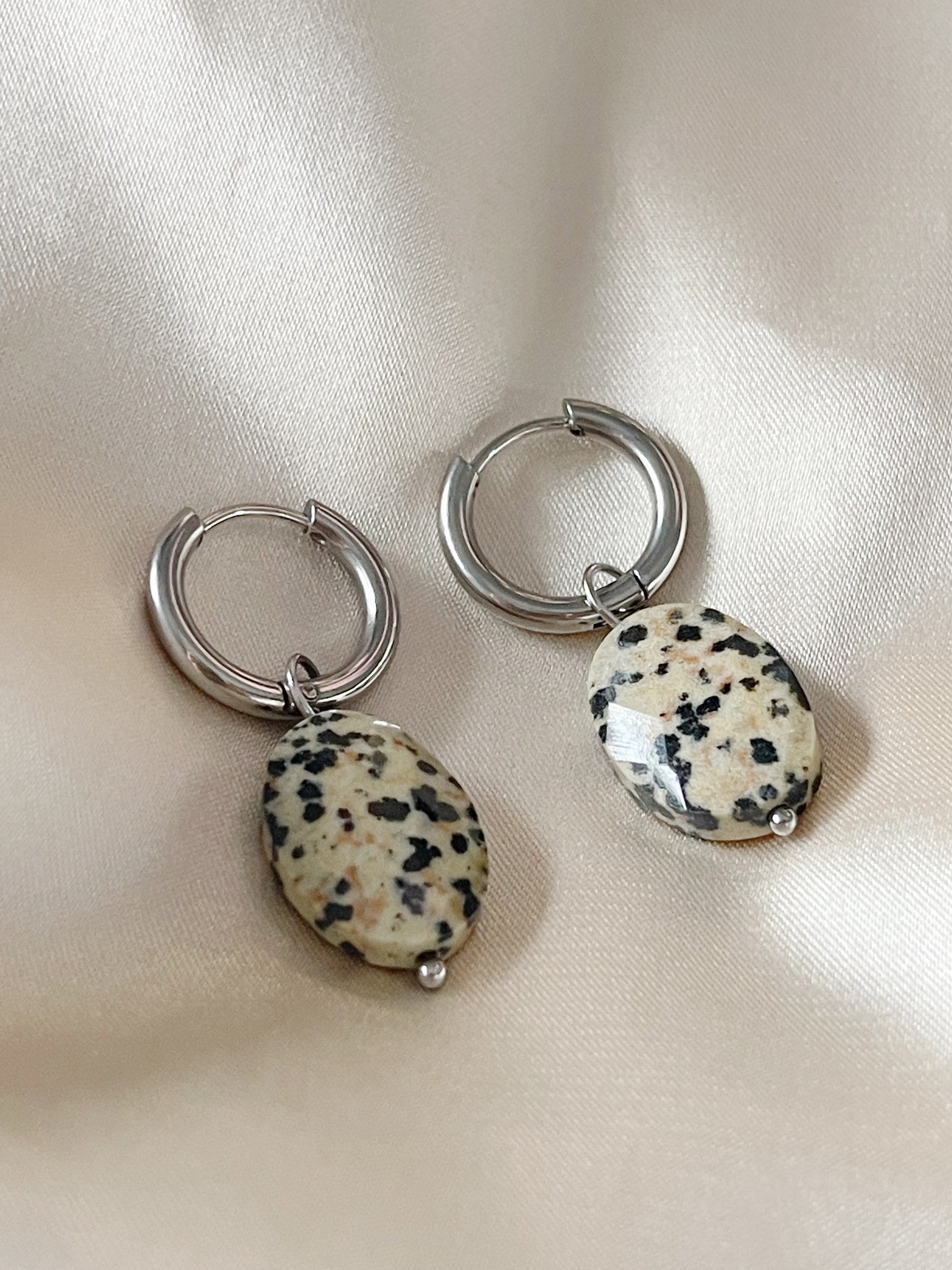 Lieze - Earrings - Natural Stone - Stainless Steel