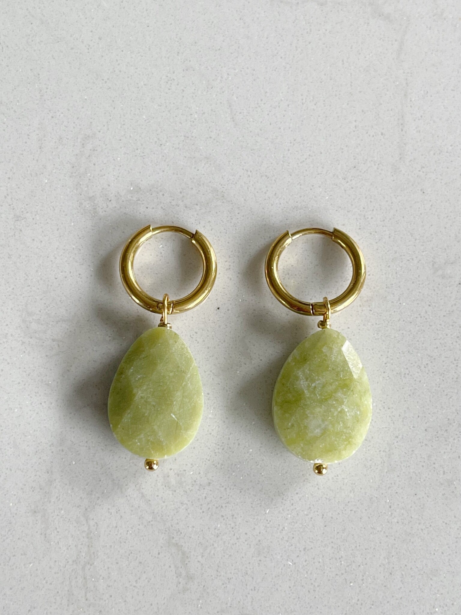 Lieze - Earrings - Natural Stone - Stainless Steel
