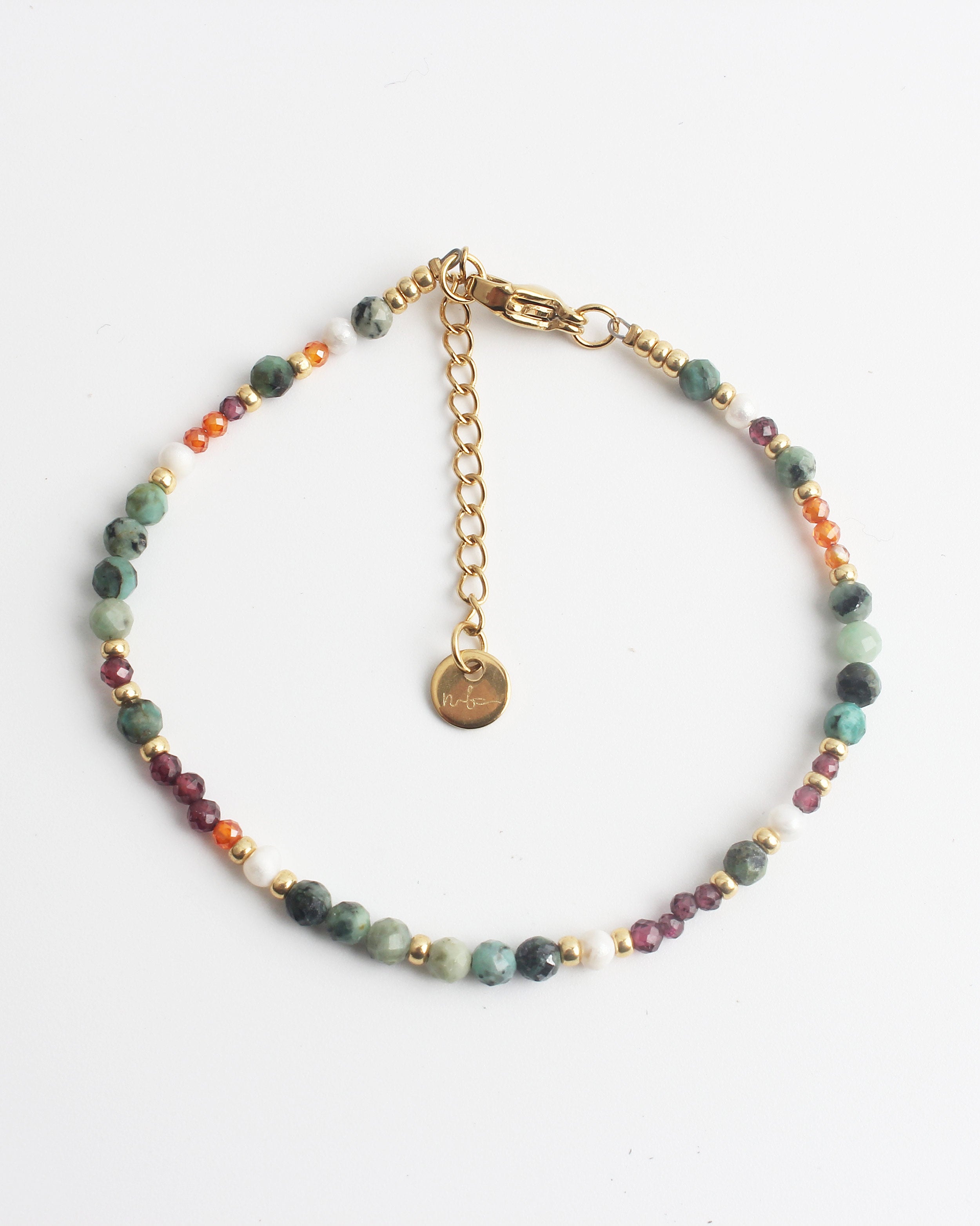 Tira - Bracciale - Pietra naturale - Acciaio inossidabile