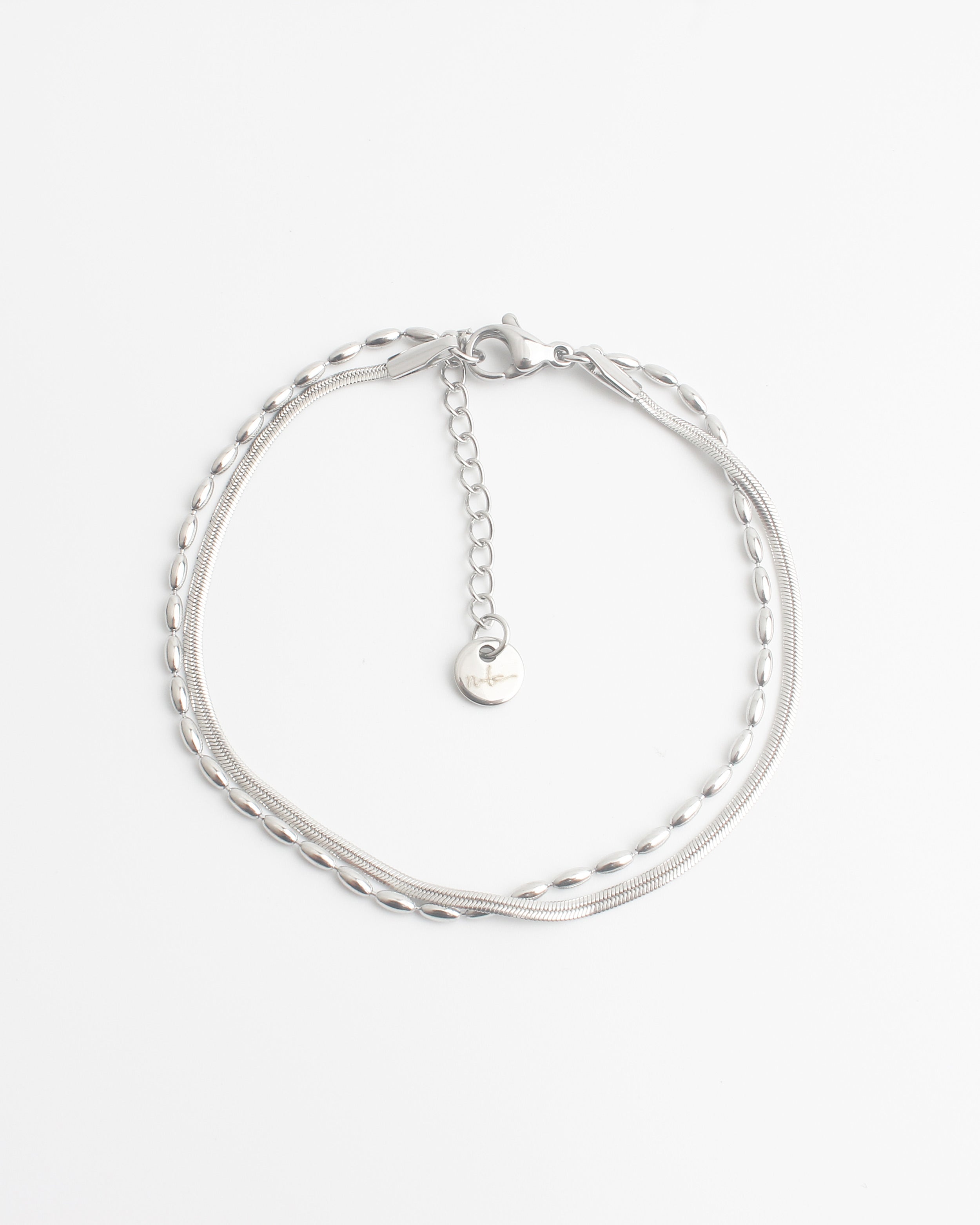 Minimalista - Bracciale - 2 strati - Acciaio inossidabile