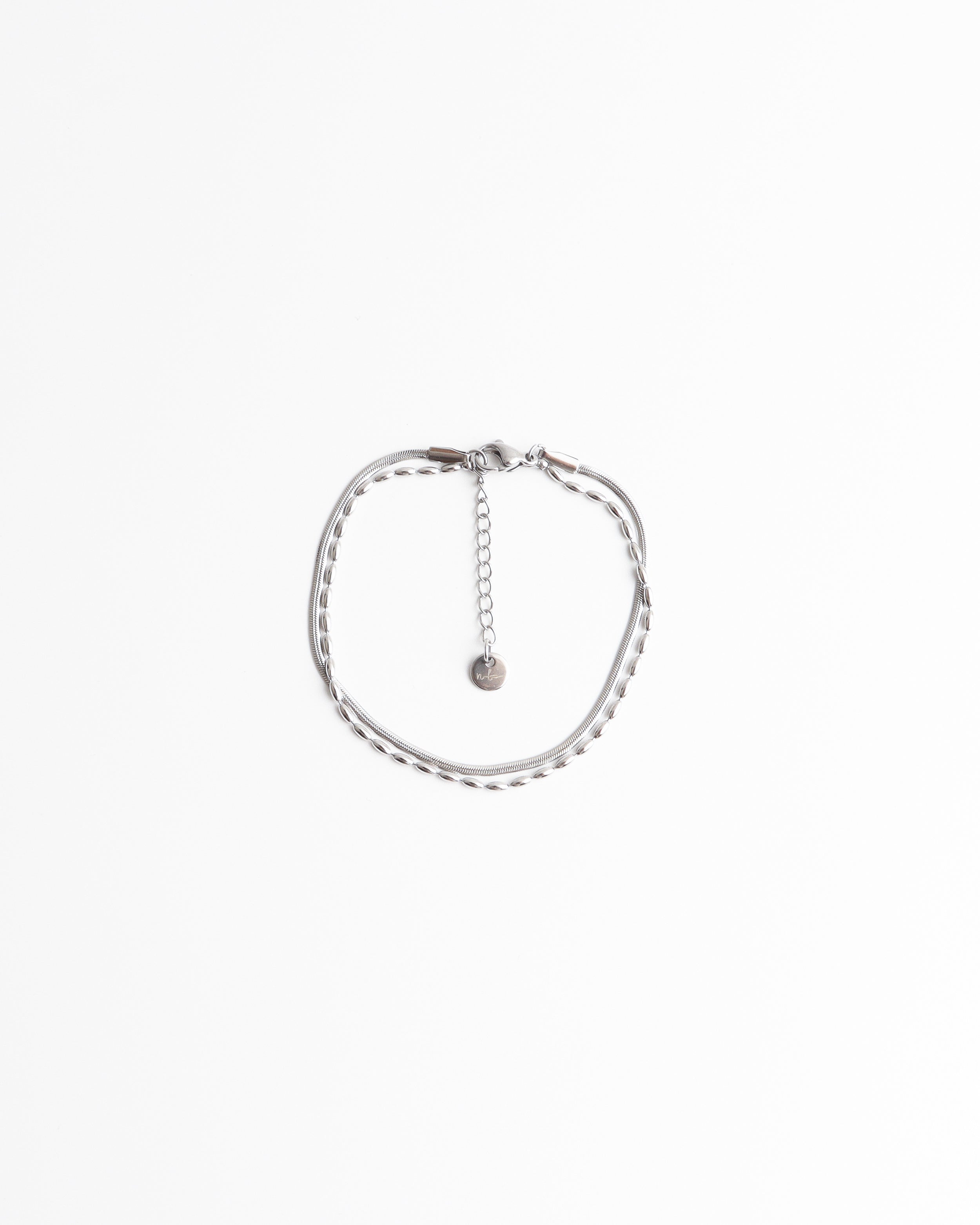 Minimalista - Bracciale - 2 strati - Acciaio inossidabile