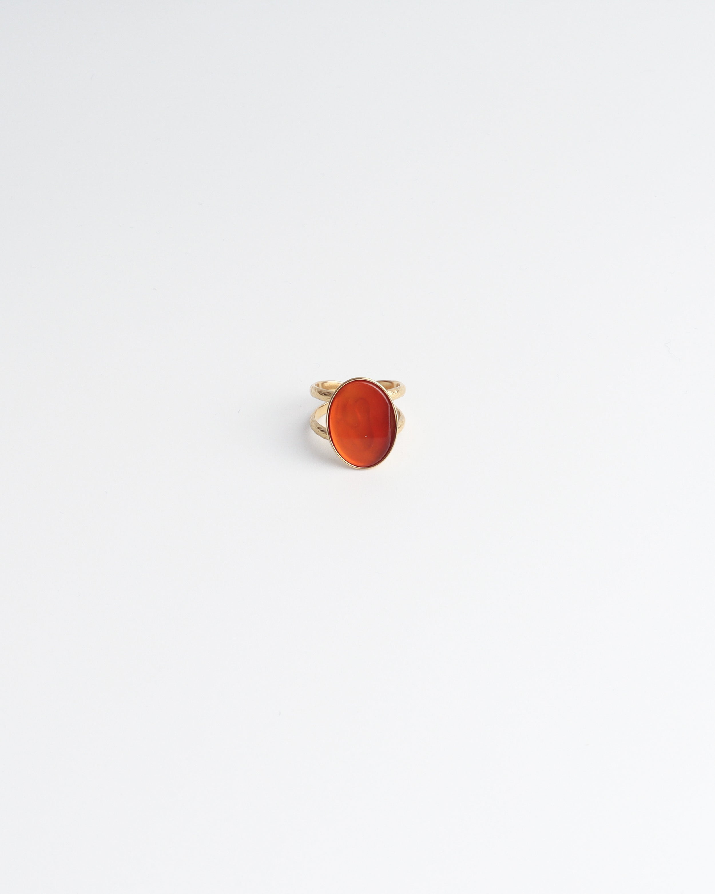 Layla - Anello - Acciaio inossidabile - Regolabile - Pietra naturale