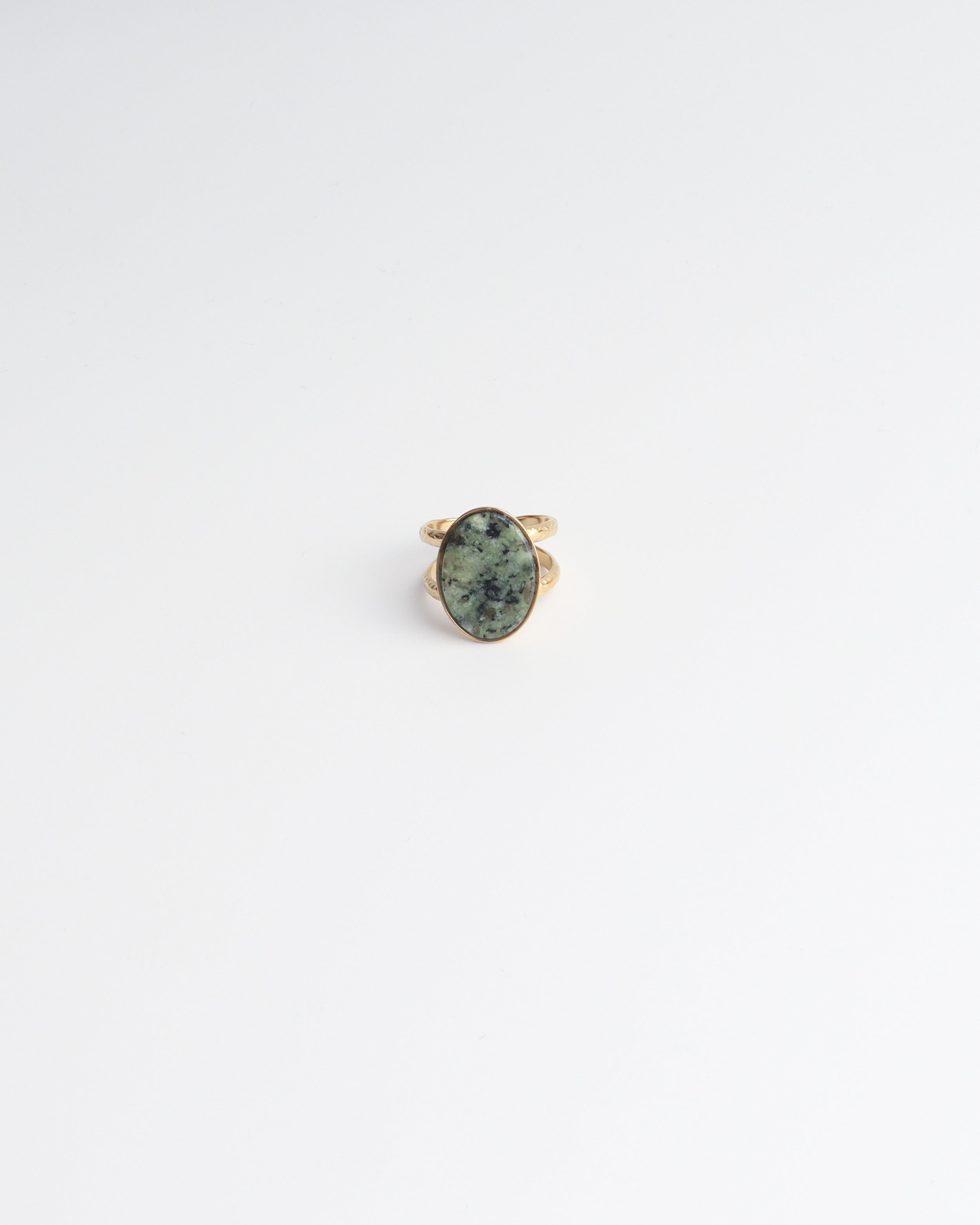 Layla - Anello - Acciaio inossidabile - Regolabile - Pietra naturale