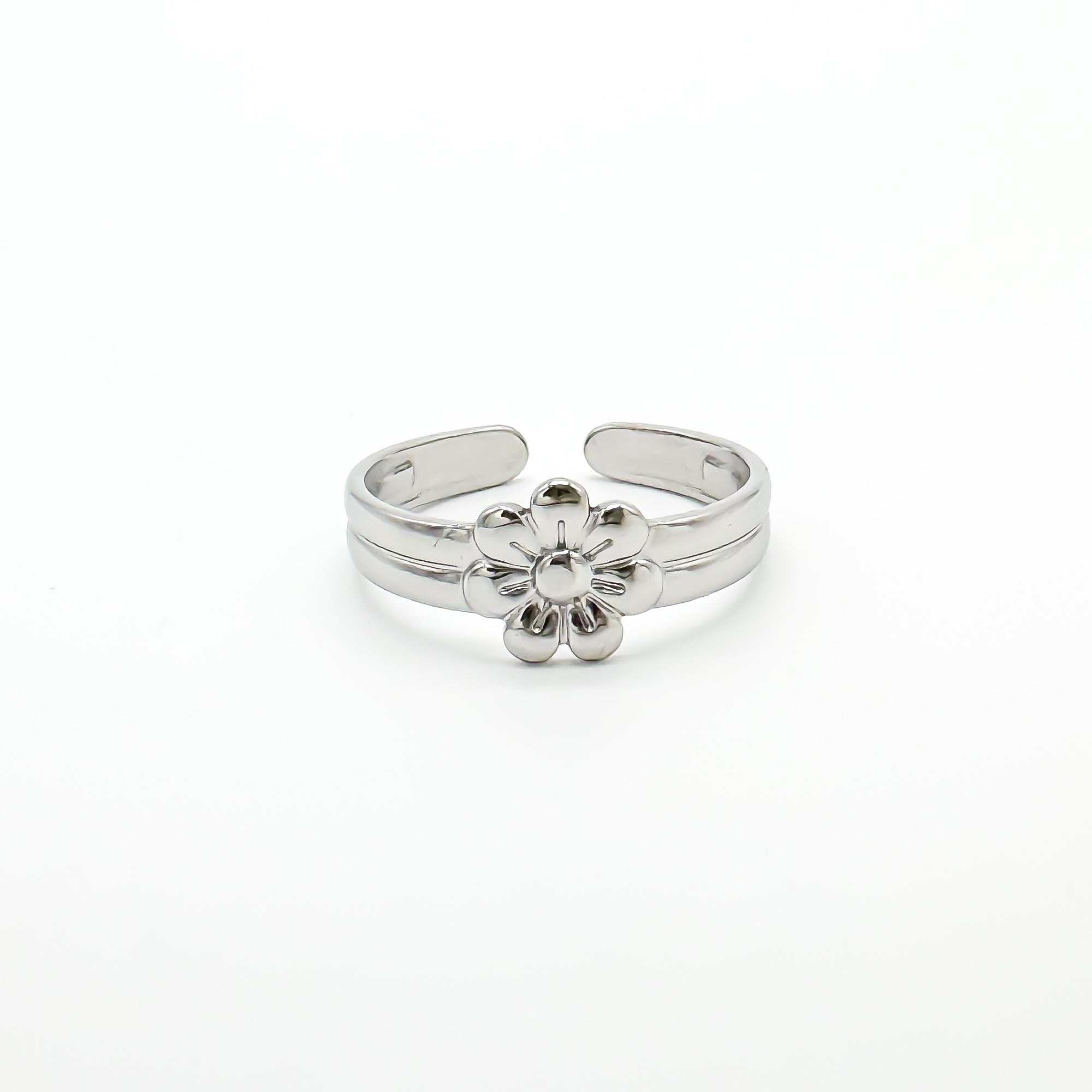 Blossom Flower - Ring - Stainless Steel - Adjustable