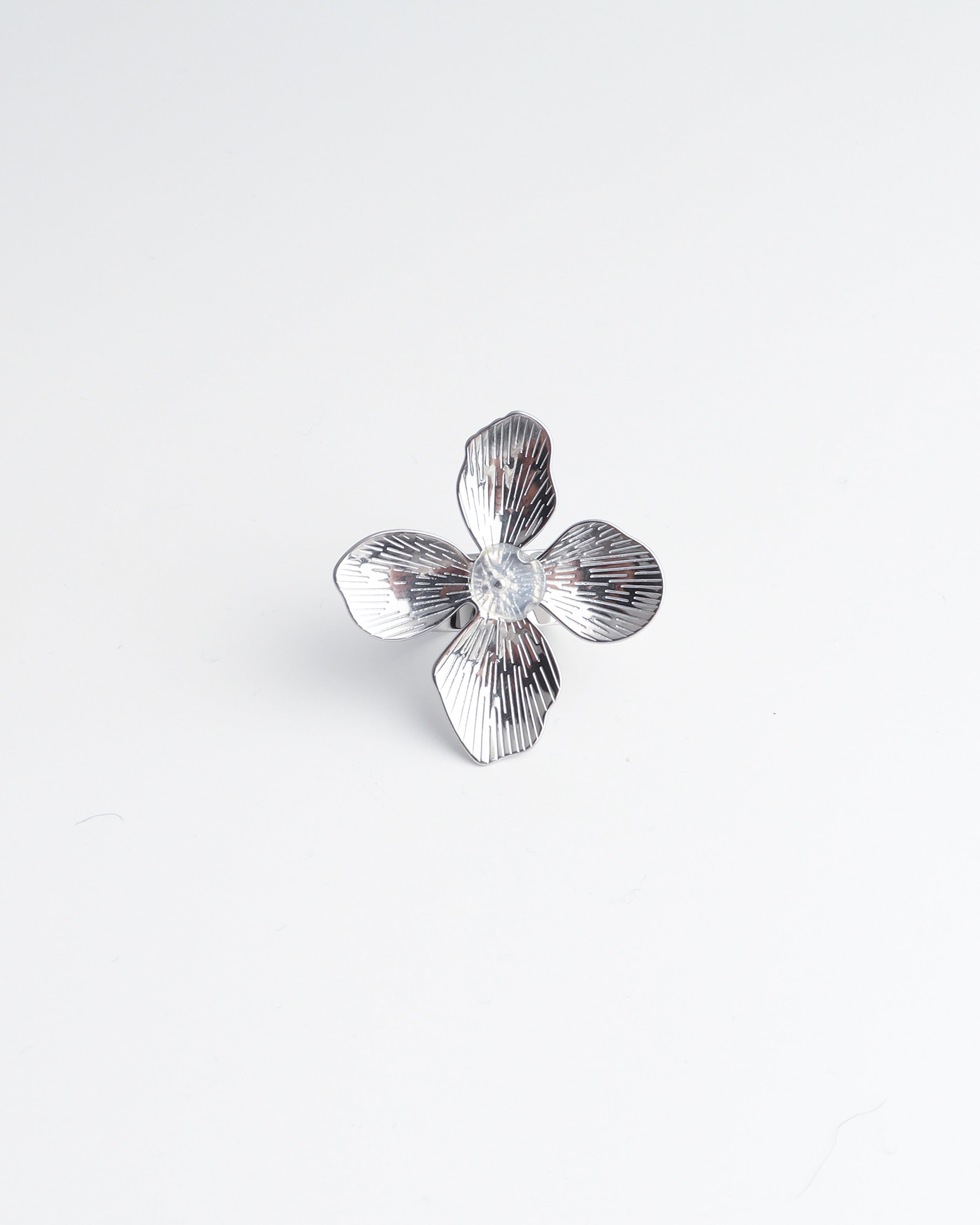 Mega Flower - Ring - Stainless Steel - Adjustable