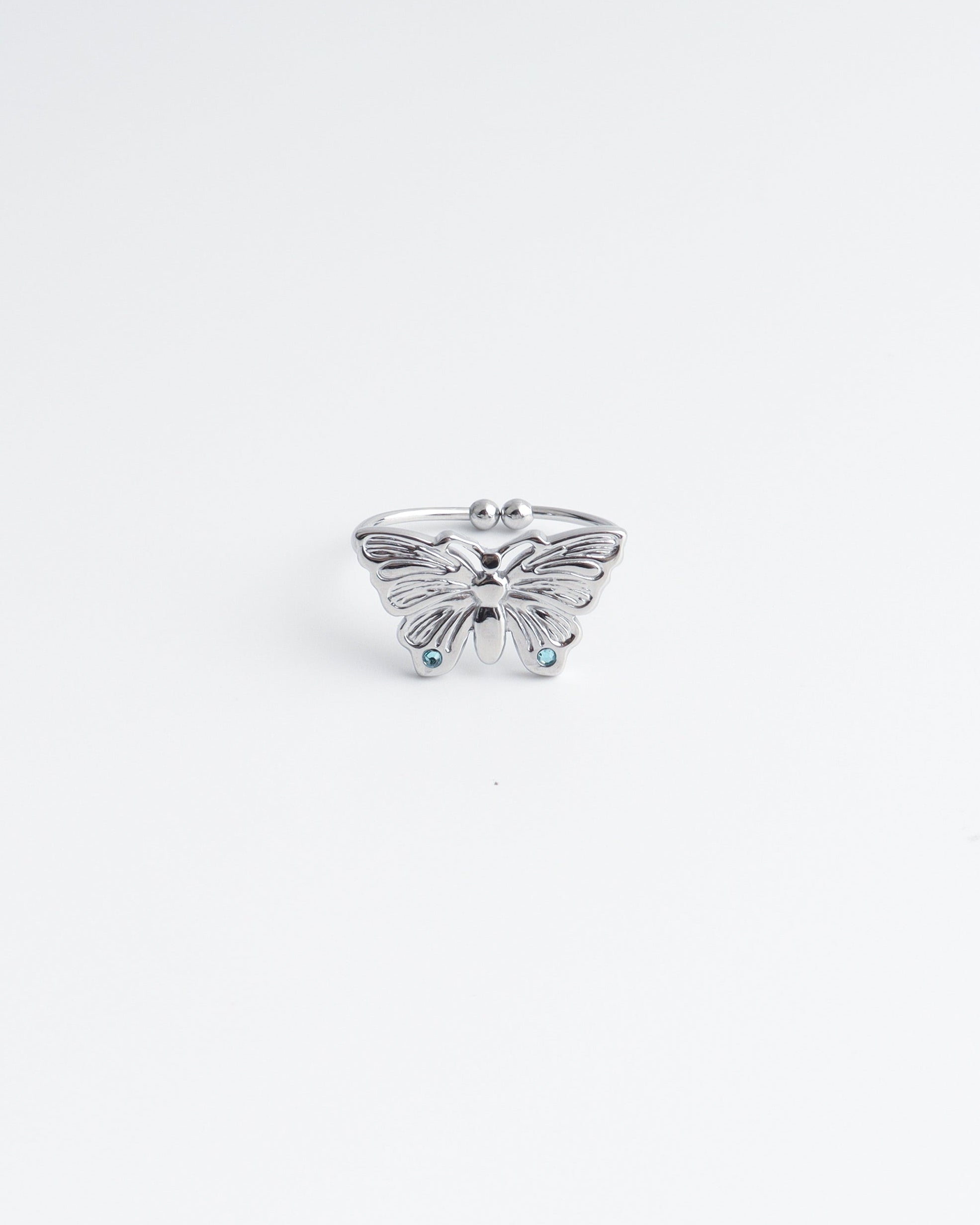 Butterfly - Anello - Acciaio inossidabile - Regolabile