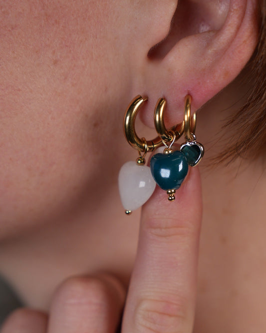 Para Siempre - Earrings - Natural Stone - Stainless Steel