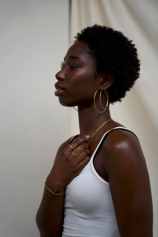 Basic hoops - Orecchini - Acciaio inossidabile