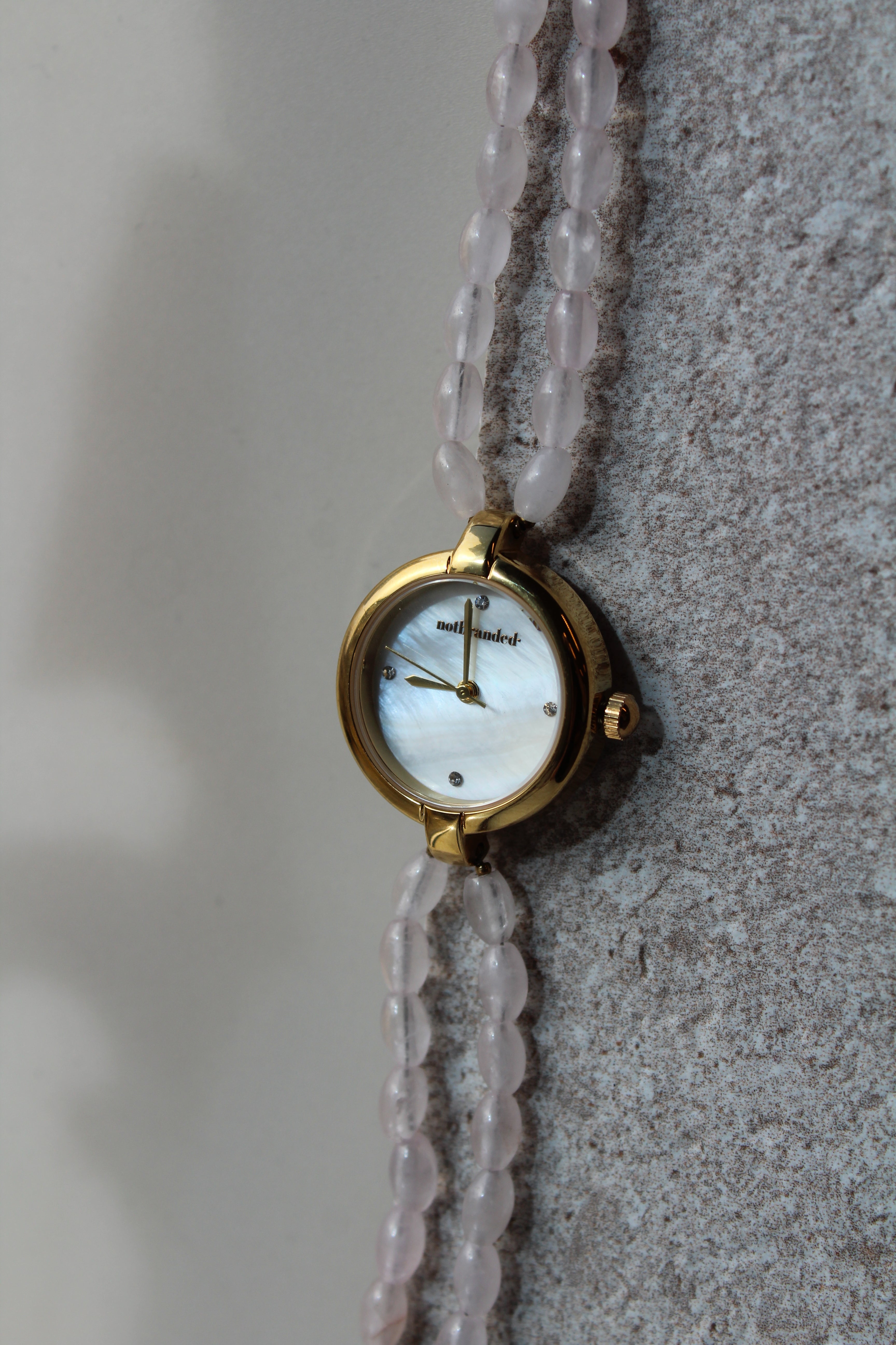Rose - Orologio –  Pietra naturale - Acciaio inossidabile