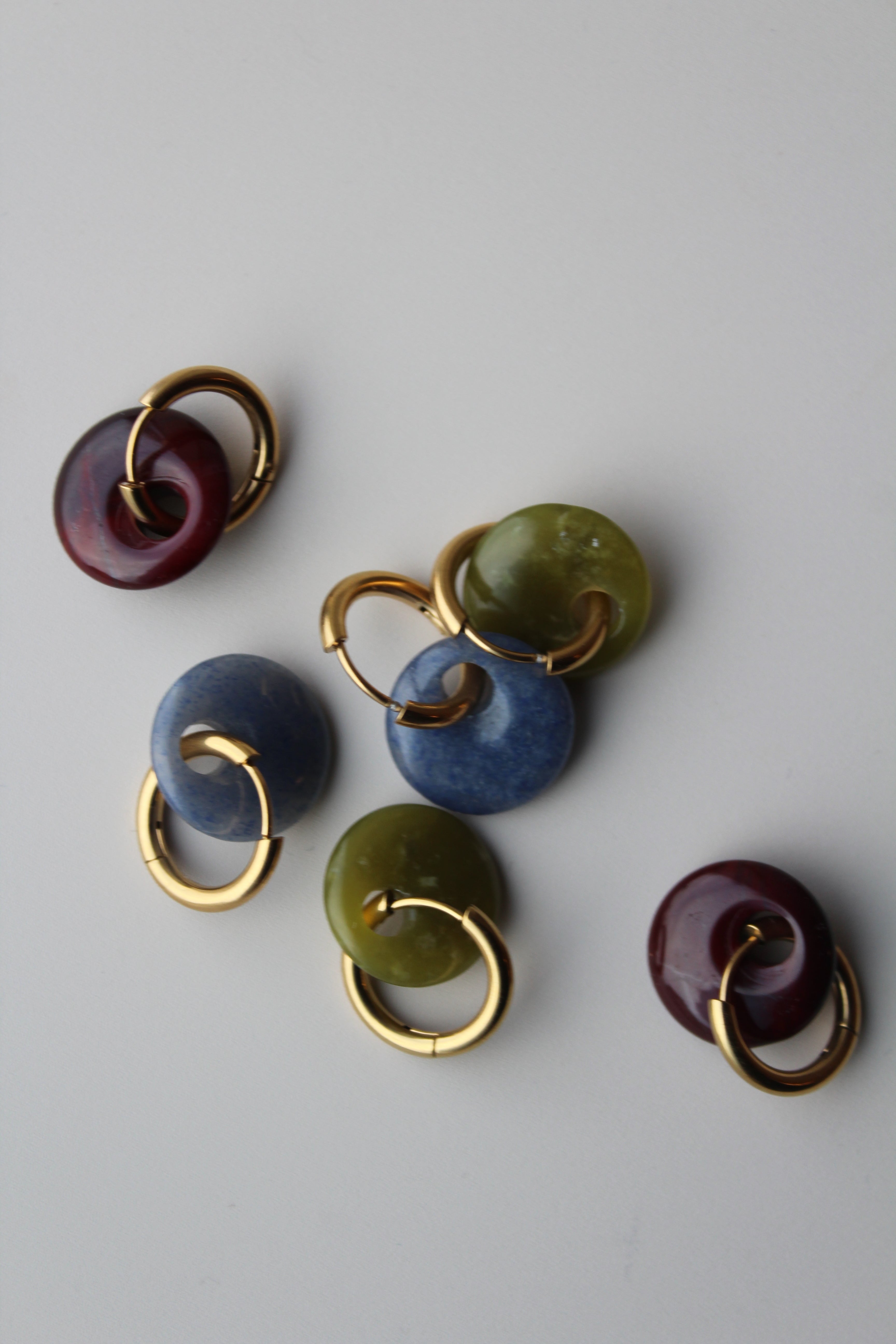 Isadora - Orecchini -  Pietra naturale-  Acciaio inossidabile