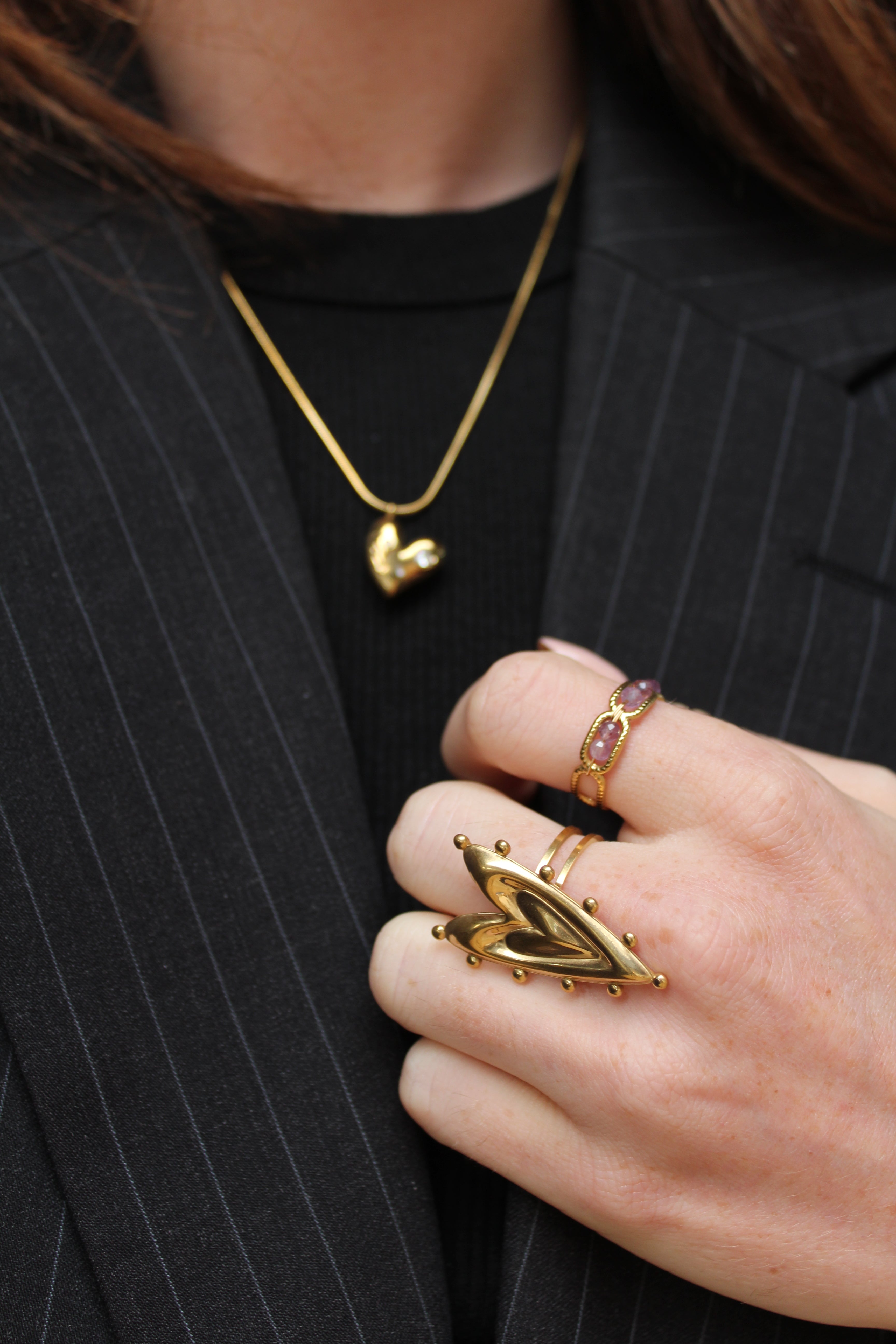 Layers of love - Anello - Acciaio inossidabile - Regolabile