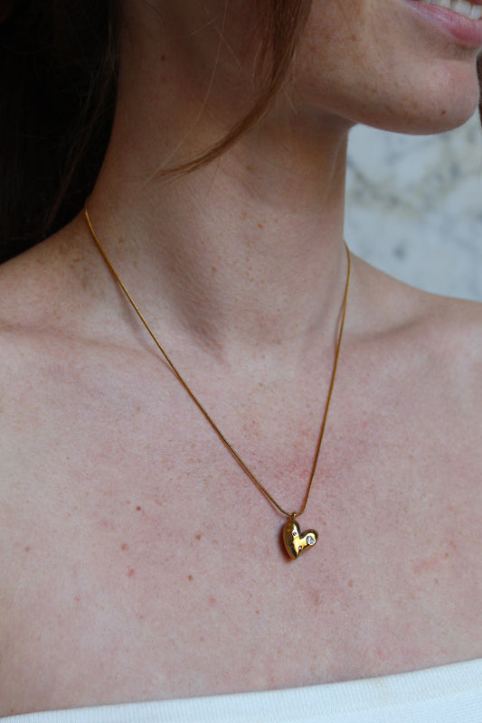Sparkly love - Necklace - Stainless Steel