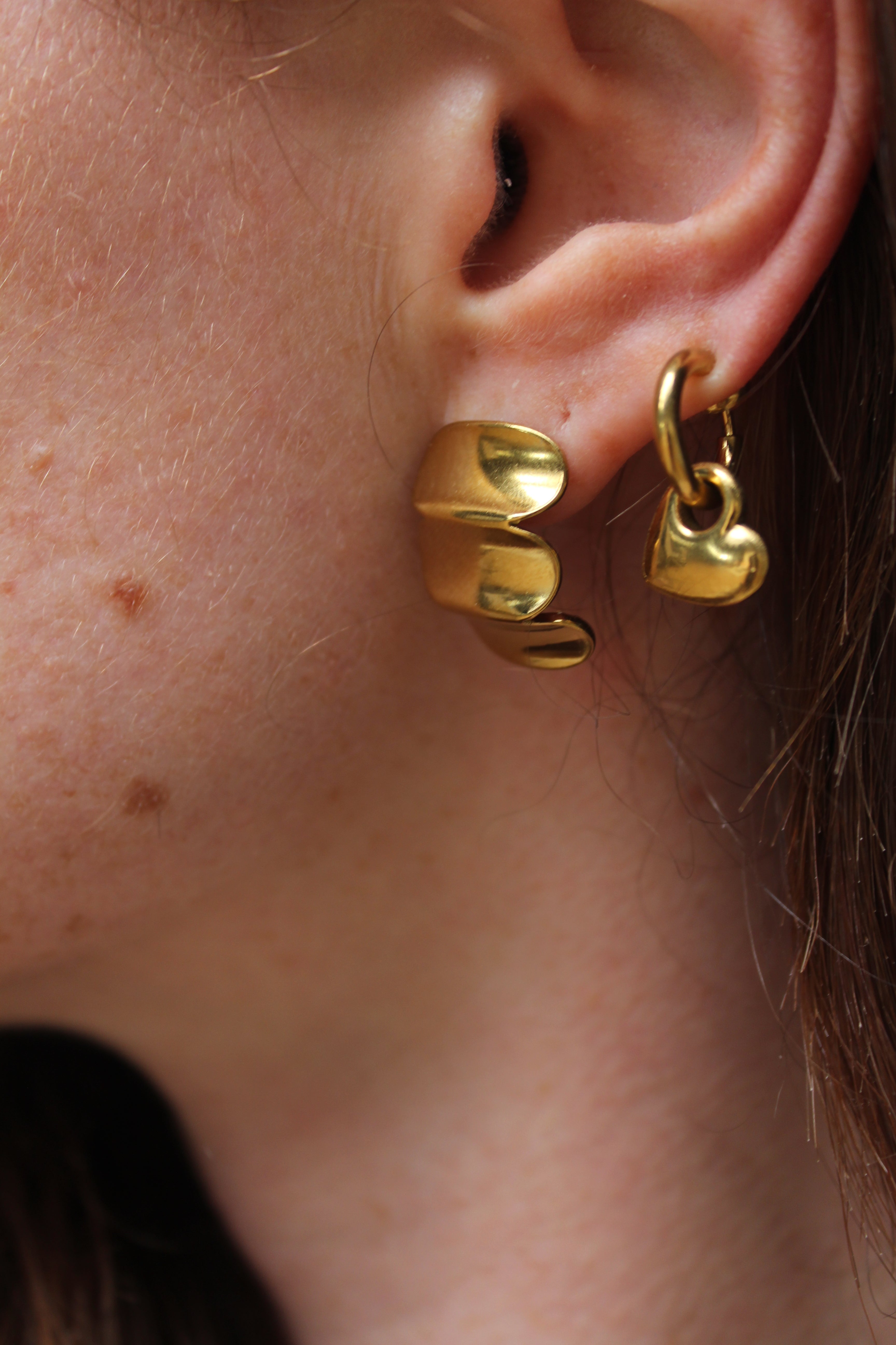 Carly - Orecchini - Clip On - Acciaio inossidabile